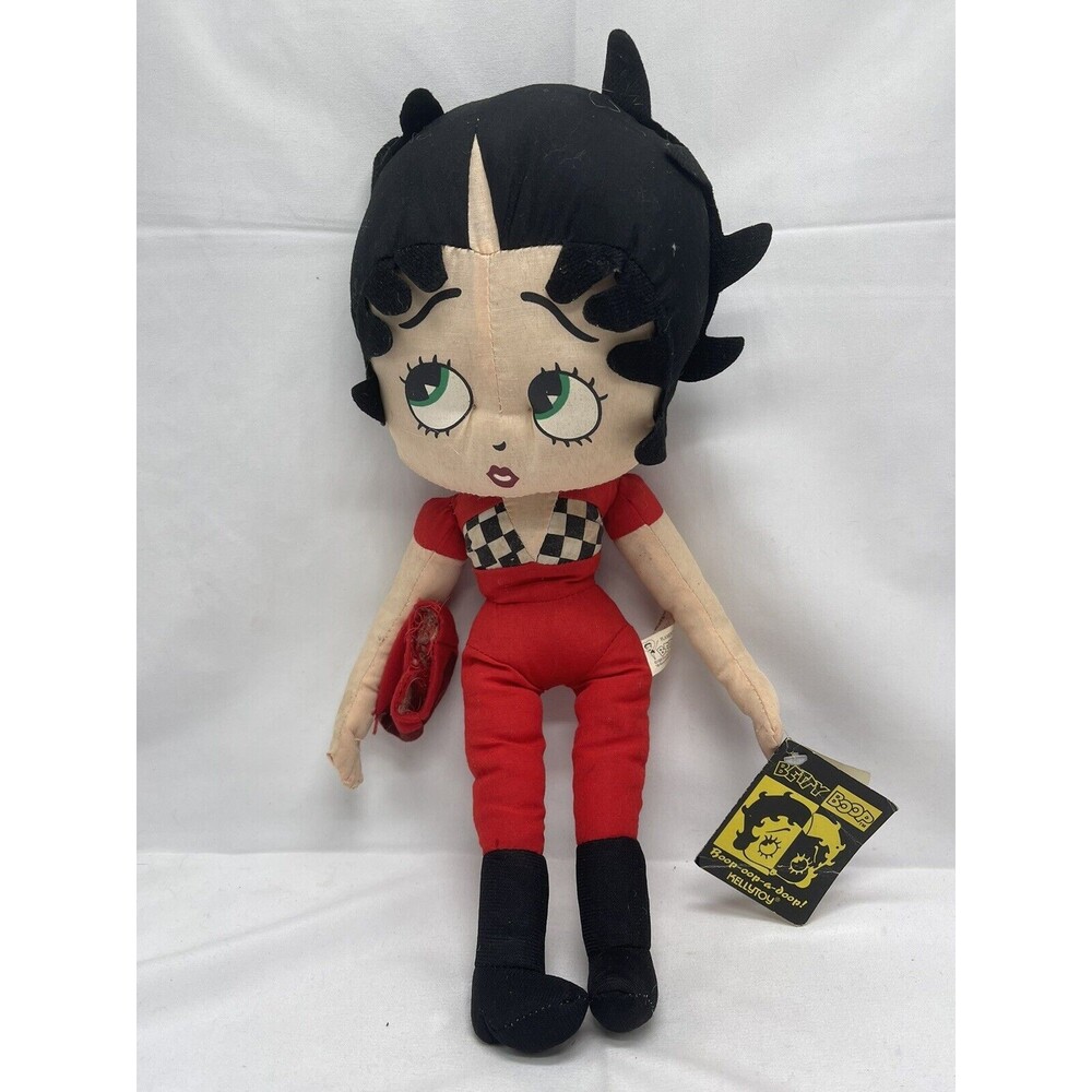 Betty Boop Kelly Toy Flamenco Dancer Betty Checker Flag Plush 2006 15” Toy RARE